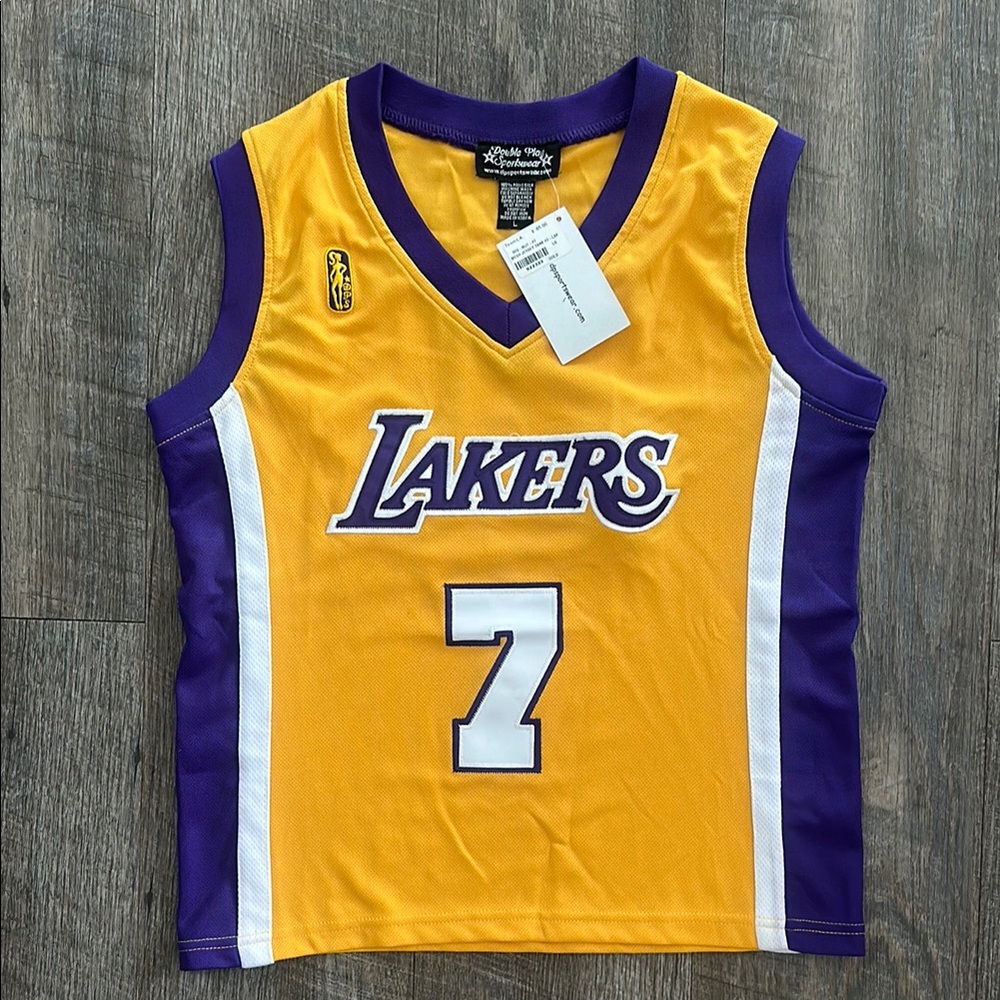 Mitchell & Ness Women's Lakers Jersey - Yellow and Purple